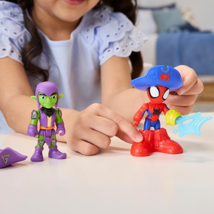 HASBRO Barco Pirata Spidey Waterwebs con 2 Figuras, Vehículo y 9 Accesorios, Solución Burbujas 30ml, +3 Años 5 HASBRO Barco Pirata Spidey Waterwebs con 2 Figuras, Vehículo y 9 Accesorios, Solución Burbujas 30ml, +3 Años 5