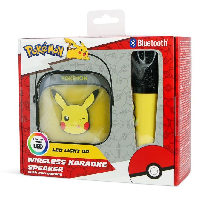 Altavoz y Micro Karaoke LED Pikachu Pokemon 10
