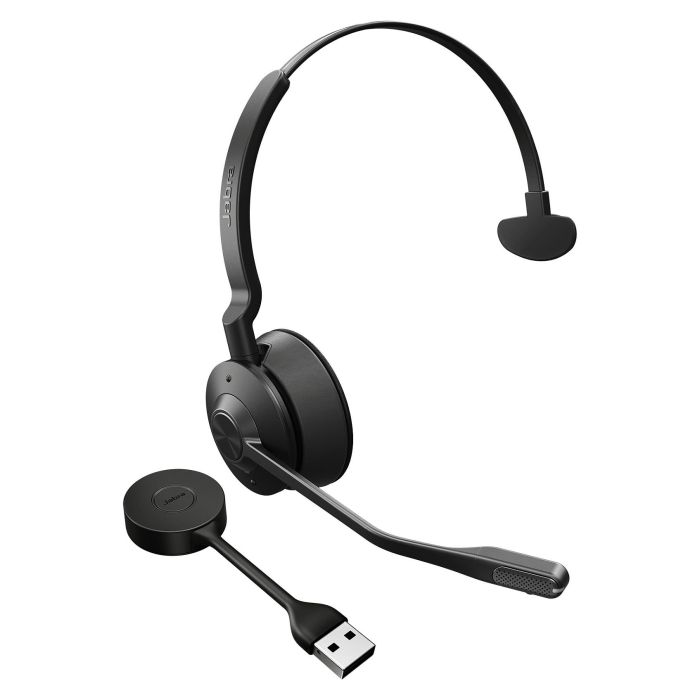 Jabra Engage 55 DECT Auriculares Inalámbricos Mono Supraaural con Micrófono Boom para Oficina/Call Center - Negro, Titanio