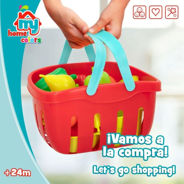 Set de Alimentos de Juguete Colorbaby Menaje y utensilios de cocina 36 Piezas (12 Unidades) 4 Set de Alimentos de Juguete Colorbaby Menaje y utensilios de cocina 36 Piezas (12 Unidades) 4