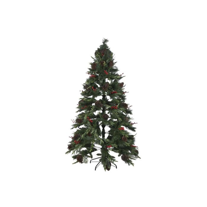 DKD Home Decor Árbol de Navidad Tradicional Verde y Rojo, 210 cm Alto (120x120 cm base), 1129 Ramas, Luz LED Cálida, Desmontable 1 DKD Home Decor Árbol de Navidad Tradicional Verde y Rojo, 210 cm Alto (120x120 cm base), 1129 Ramas, Luz LED Cálida, Desmontable 1
