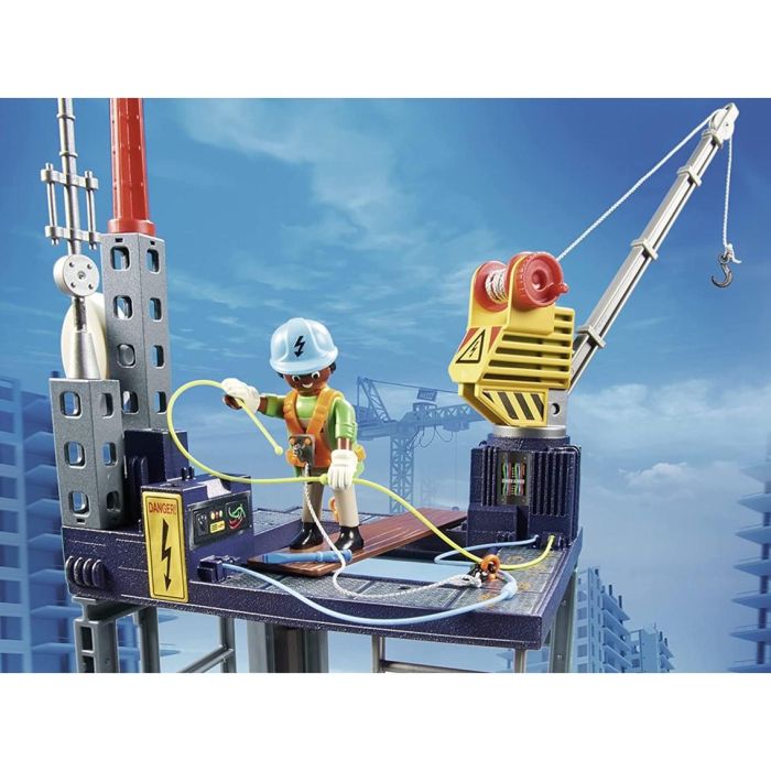 Construcción con grúa playmobil city action 1 Construcción con grúa playmobil city action 1