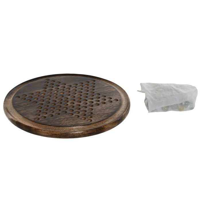 DKD Home Decor Juego Colonial Mango Acacia Marron 30 x 2 x 30 cm 1