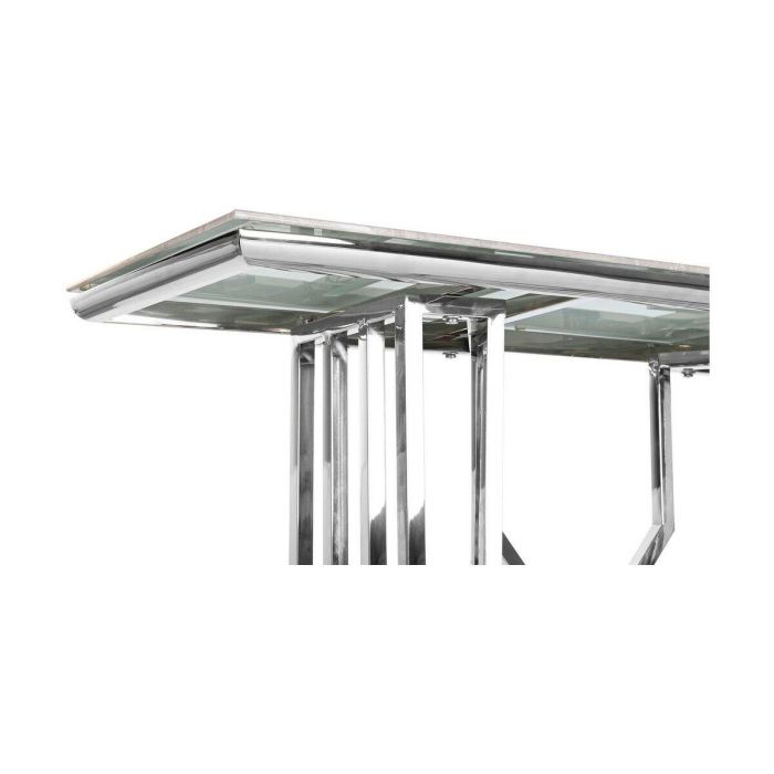 Recibidor DKD Home Decor Blanco Plateado 120 x 40 x 78 cm 2 Recibidor DKD Home Decor Blanco Plateado 120 x 40 x 78 cm 2