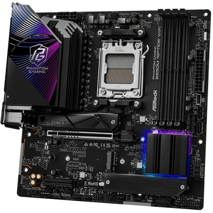 ASRock B850M Riptide WiFi AM5 mATX HDMI/DP DDR5 4 ASRock B850M Riptide WiFi AM5 mATX HDMI/DP DDR5 4