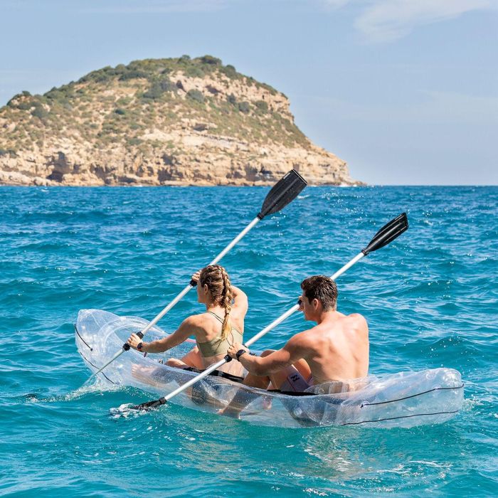 Kayak Hinchable Transparente con Accesorios Paros InnovaGoods 312 cm 2 plazas 5 Kayak Hinchable Transparente con Accesorios Paros InnovaGoods 312 cm 2 plazas 5