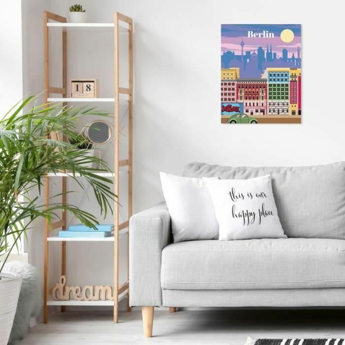 Ravensburger Pintar por Números 25521 para Adultos, Lienzo Berlín 24x30 cm 3 Ravensburger Pintar por Números 25521 para Adultos, Lienzo Berlín 24x30 cm 3