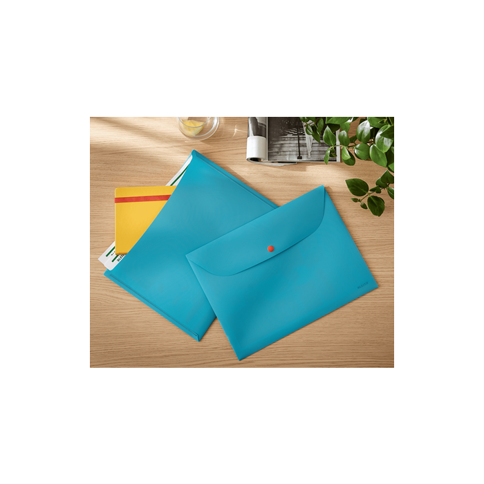 Dosier Sobre Leitz Cosy Pp Opaco Broche A4 Con Dos Bolsillos Gris Pack De 3 1