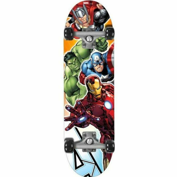 Stamp Monopatín Skateboard Avengers Marvel 28x8" para niños 6+ años, cubierta antideslizante, ruedas PVC, madera arce, soporta 50kg 0 Stamp Monopatín Skateboard Avengers Marvel 28x8" para niños 6+ años, cubierta antideslizante, ruedas PVC, madera arce, soporta 50kg 0