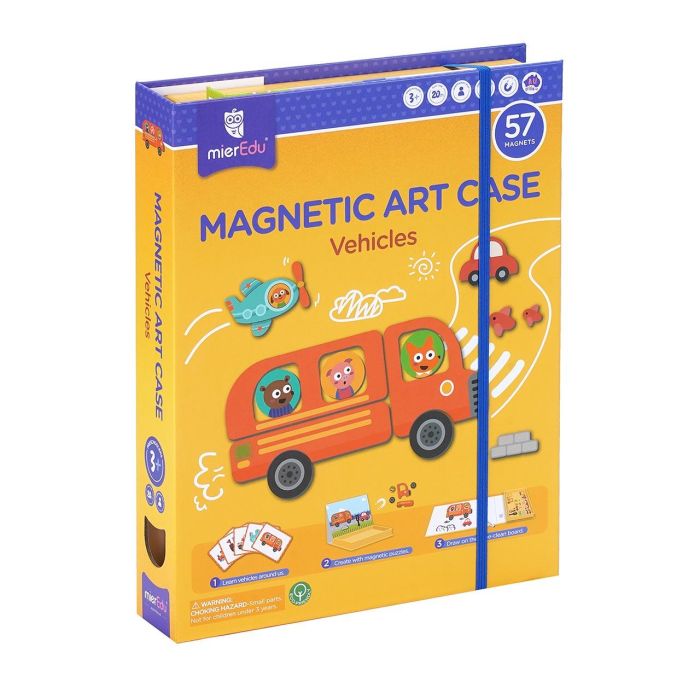 MIEREDU Maletín Magnético ME151 Vehículos para Niños +3 Años 1
