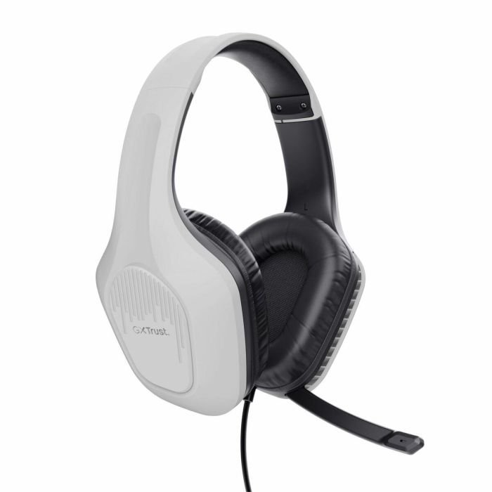 Trust Gaming GXT 415 Zirox Auriculares Gaming Micrófono Plegable Jack 3.5mm Unidades 50mm PS5 PC Multiplataforma Blancos