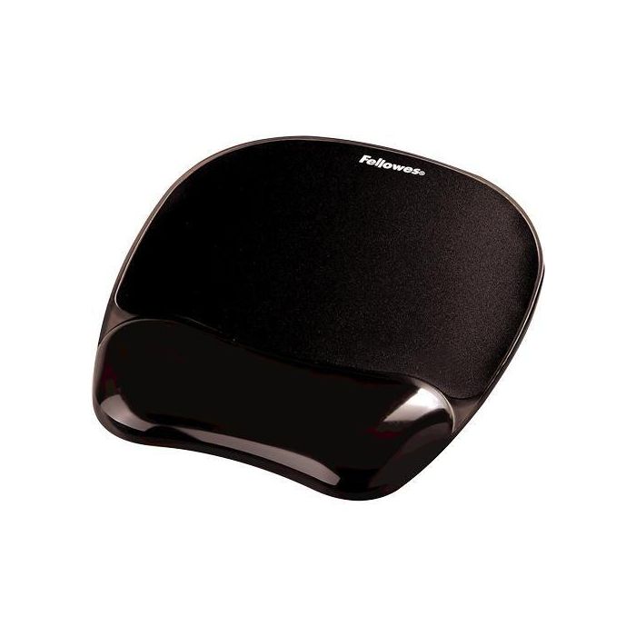 Fellowes Alfombrilla con reposamuñecas de gel negro