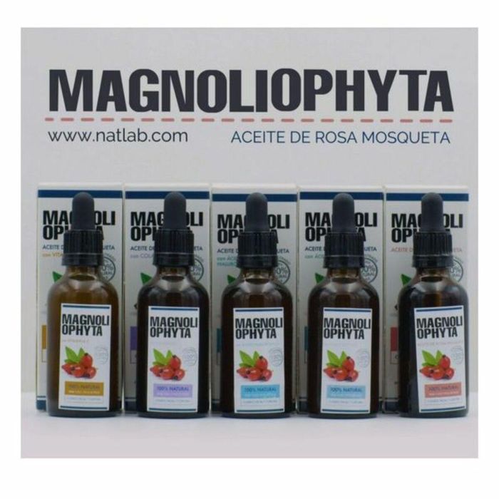 Magnoliophyta Aceite de Rosa Mosqueta con Ácido Hialurónico Facial y Corporal Hidratante Antiarrugas Regenerador 30 ml Gotero 1