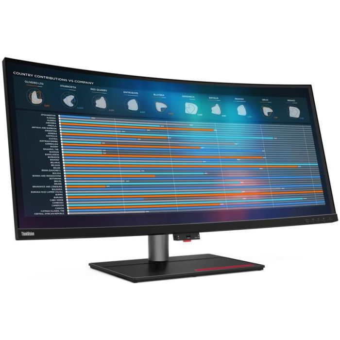 Lenovo ThinkVision P40w-20 Monitor Curvo IPS 40" WUHD 5K Ultra HD (5120x2160) 75Hz HDMI/DP/USB-C KVM