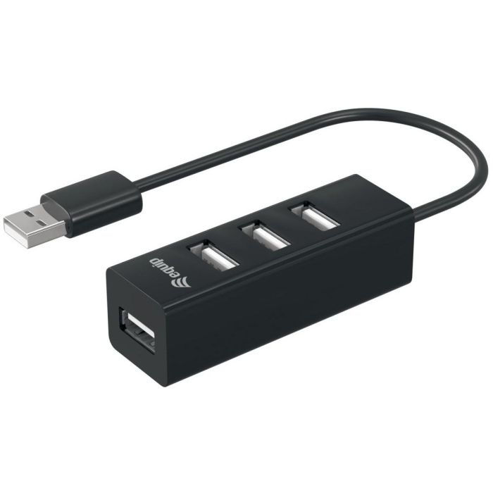 Equip 128955 Hub USB 2.0 Tipo A de 4 Puertos para PC y Portátil, Negro 0 Equip 128955 Hub USB 2.0 Tipo A de 4 Puertos para PC y Portátil, Negro 0