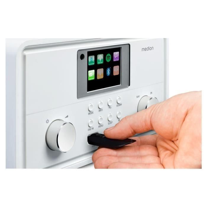 Radio por Internet - MEDION - DAB - Bluetooth - 2 x 10 W RMS - Blanco 5 Radio por Internet - MEDION - DAB - Bluetooth - 2 x 10 W RMS - Blanco 5
