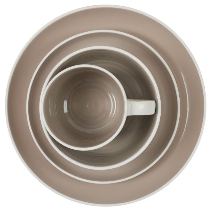 Home Deco Factory Mug 400 Ml Beige Bicolor Cerámica 1