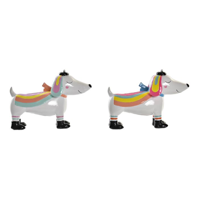 DKD Home Decor Hucha Infantil con Diseño de Perro, de Resina Multicolor, 8 x 15 x 20 cm, Pack de 4 Unidades Surtidas DKD Home Decor Hucha Infantil con Diseño de Perro, de Resina Multicolor, 8 x 15 x 20 cm, Pack de 4 Unidades Surtidas