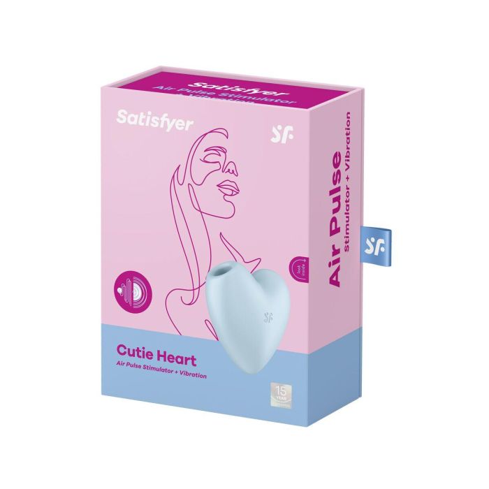 Succionador de Clítoris Satisfyer Cutie Heart Azul 1 Succionador de Clítoris Satisfyer Cutie Heart Azul 1