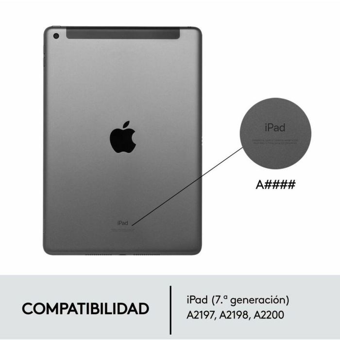 LOGITECH Funda con Teclado Combo Touch para Tablets Apple Ipad 7ª/ 8ª/ 9ª Generación 10.2" Gris 1 LOGITECH Funda con Teclado Combo Touch para Tablets Apple Ipad 7ª/ 8ª/ 9ª Generación 10.2" Gris 1