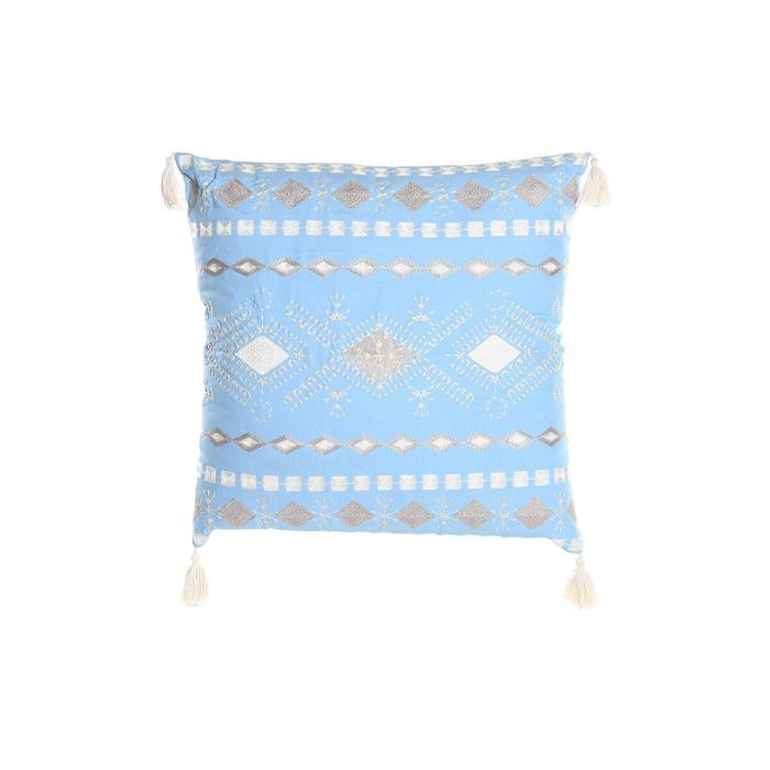 Cojin DKD Home Decor Azul Blanco 20 x 60 x 60 cm