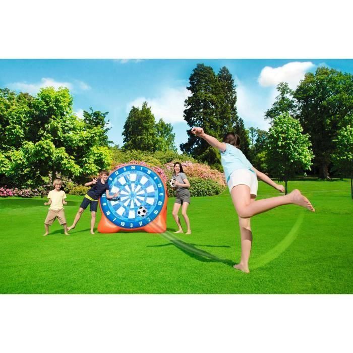 Bestway BES6942138968187 Juego de dardos hinchables gigantes con bolas All Star - Diana de fútbol scratch con base lastrada 2