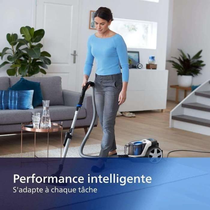 Philips Aspiradora PowerPro FC9332/09 sin Bolsa, 900W, Filtro Antialérgico H13, Cilíndrica Compacta, Clase A 12
