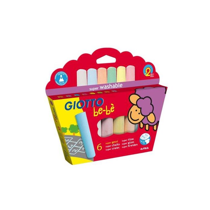 Tizas De Colores Giotto Bebe Estuche De 6 (Set de 6)