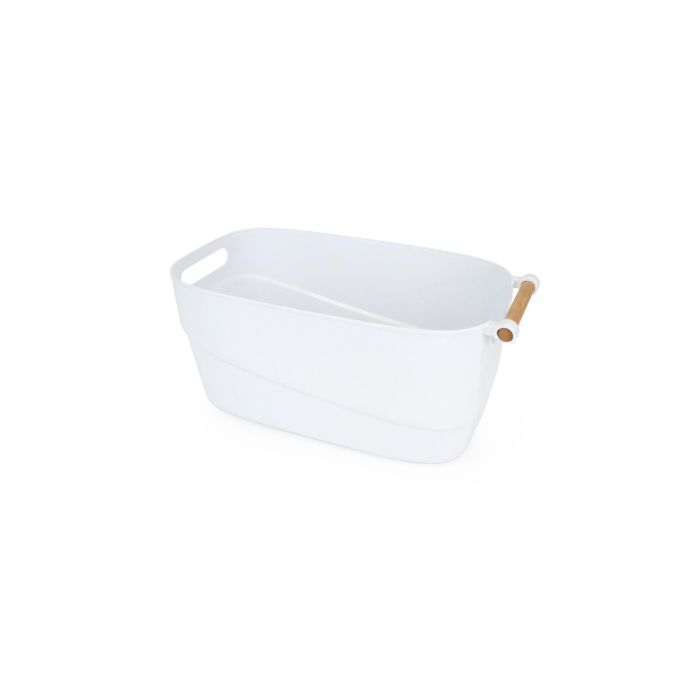 Confortime Cesta Multiusos con Asas de Madera, 18 cm Ancho x 33,5 cm Largo x 15 cm Alto (12 Unidades) 10 Confortime Cesta Multiusos con Asas de Madera, 18 cm Ancho x 33,5 cm Largo x 15 cm Alto (12 Unidades) 10