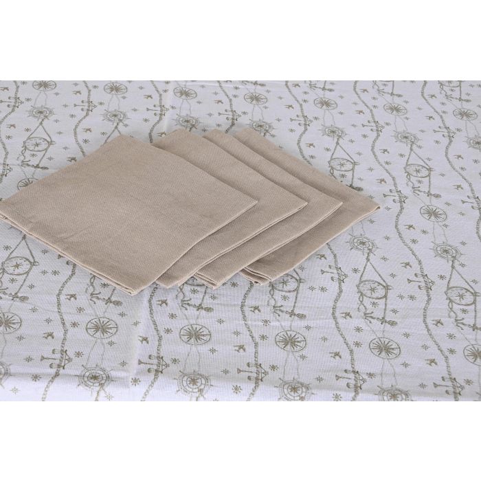DKD Home Decor Mantel de Mesa Colección Atlántico Stella Maris Poliéster Azul Blanco 250x150 cm 180gsm Set de 9 - 2 Unidades 2 DKD Home Decor Mantel de Mesa Colección Atlántico Stella Maris Poliéster Azul Blanco 250x150 cm 180gsm Set de 9 - 2 Unidades 2