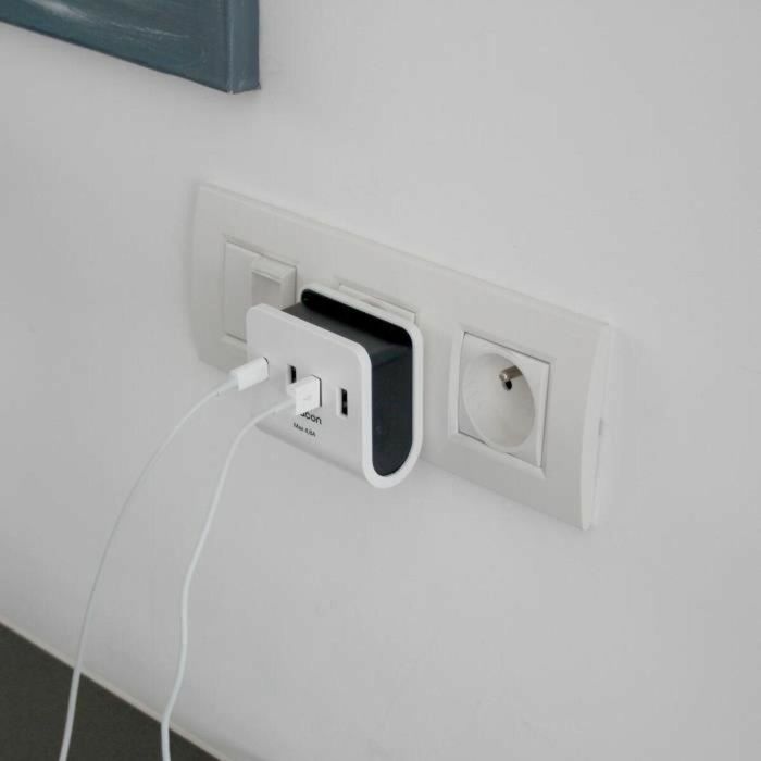Cargador USB Pared Chacon Blanco 2 Cargador USB Pared Chacon Blanco 2