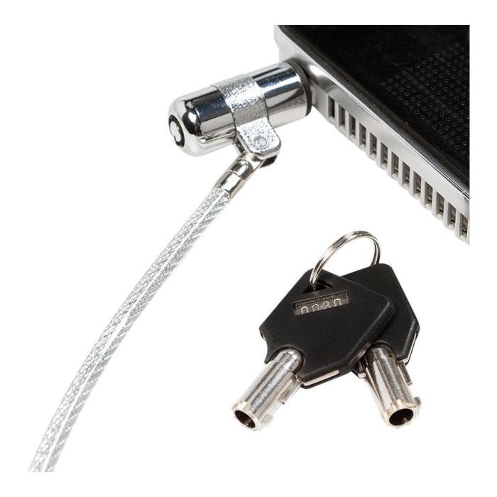 Logilink Cable antirrobo para portátil con cerradura de 2 llaves y cable de acero de 1.5 metros 2 Logilink Cable antirrobo para portátil con cerradura de 2 llaves y cable de acero de 1.5 metros 2