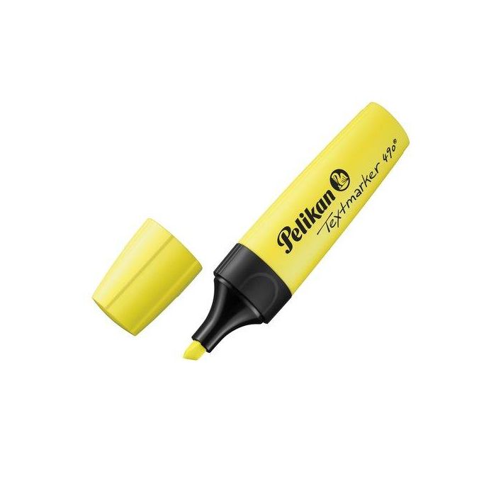 Marcador Fluor Pelikan Textmarker 490 Amarillo (814089) 10 unidades