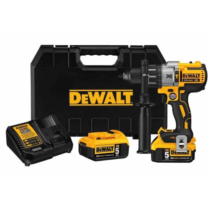DEWALT DCD996P2 Taladro Percutor Atornillador 18V 5Ah Sin Escobillas 3 Velocidades, con 2 Baterías y Cargador 0 DEWALT DCD996P2 Taladro Percutor Atornillador 18V 5Ah Sin Escobillas 3 Velocidades, con 2 Baterías y Cargador 0