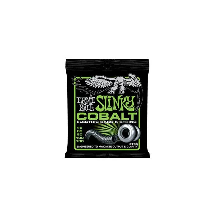Ernieball Juego Bajo Eléctrico Slinky Cobalt 5 Cuerdas 45-130 0