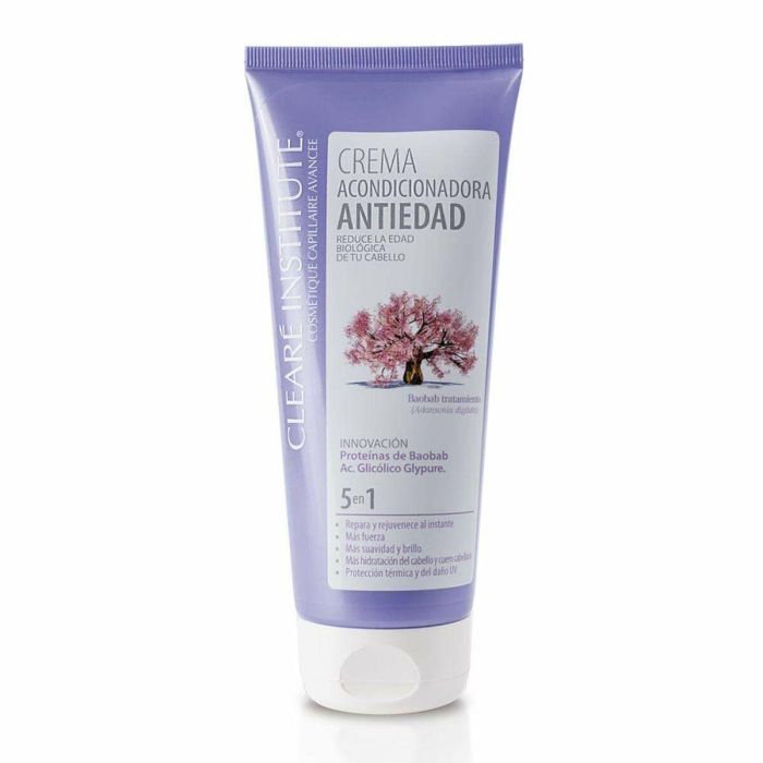 CLEARE INSTITUTE Crema Antiedad Acondicionadora Cabello: Reduce Edad Biológica, Brillo y Vitalidad 200ml