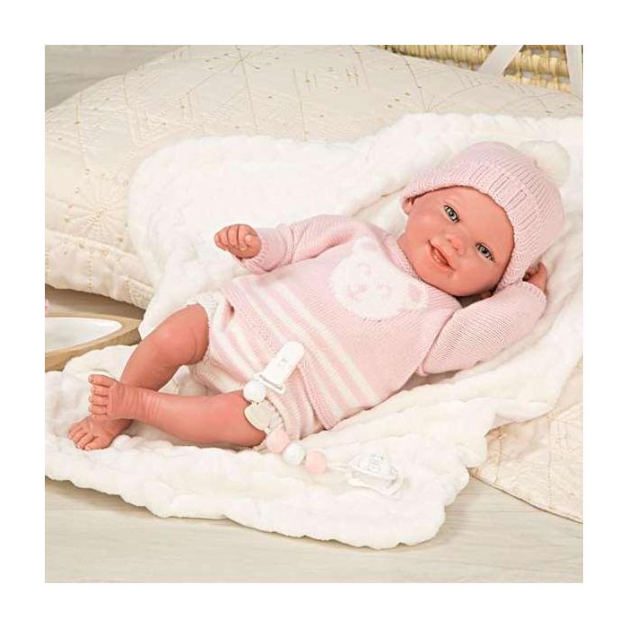 Muñeca reborn adriana con manta. incluye el chupete. (muñeco con peso)40 cm 9