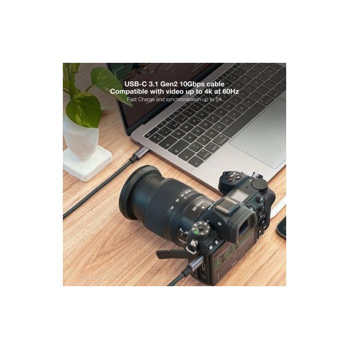 Cable USB-C 3.1 NANOCABLE 10.01.4102-COMB 2 m Negro/Gris (1 unidad) 3 Cable USB-C 3.1 NANOCABLE 10.01.4102-COMB 2 m Negro/Gris (1 unidad) 3
