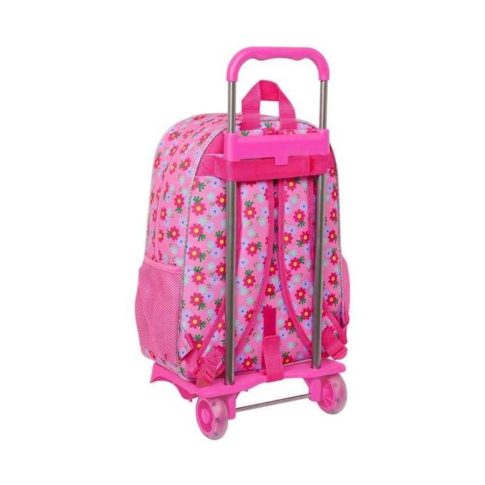 Mochila Escolar con Ruedas Trolls Rosa 33 x 42 x 14 cm Mochila Escolar con Ruedas Trolls Rosa 33 x 42 x 14 cm