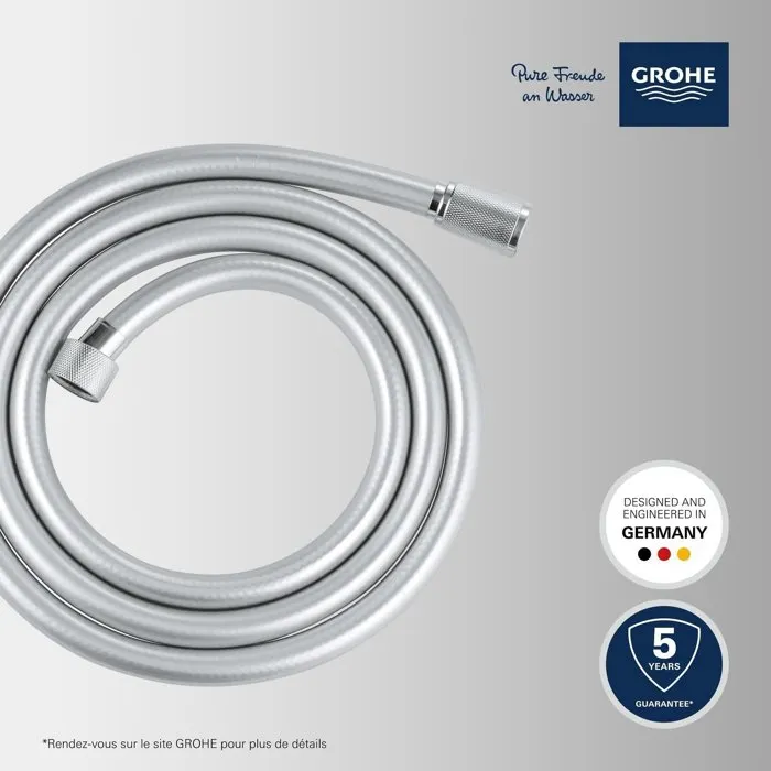 Grohe Flexo de ducha VitalioFlex 27506001 - 1,75m - Antitorsión - Conexión Universal - Cromo 2
