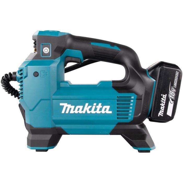 Makita DMP181Z Compresor de aire sin batería, 11,1 bar, 22 l/min, para Bicicleta, Negro, Azul 1