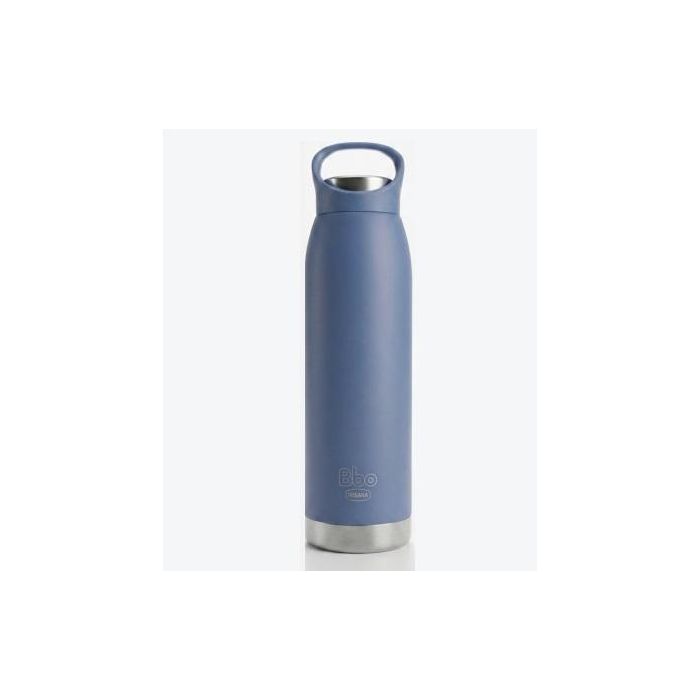 Botella Termo Acero Inox 304 Azul Con Asa En Tapa Botella Termo Acero Inox 304 Azul Con Asa En Tapa