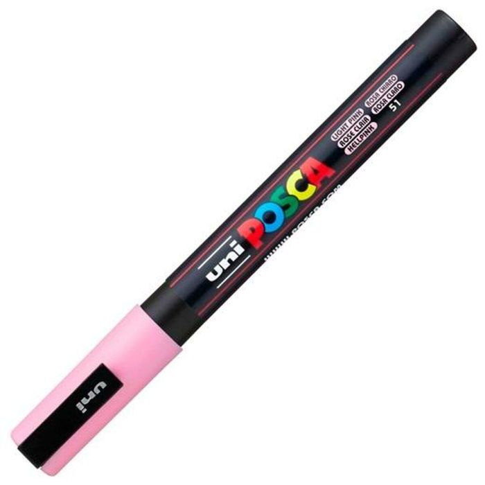 Rotulador de pintura acrílica POSCA PC-3M Rosa claro 0,9-1,3 mm (6 Unidades) 1