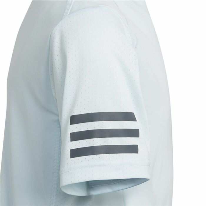 Camiseta de Manga Corta Infantil Adidas Club Tennis 3 bandas Blanco 1