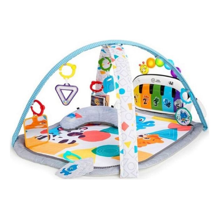 Baby Einstein Kickin` Tunes Gimnasio de Actividades 4 en 1 con Música y Aprendizaje Sensorial para Bebés Desde Nacimiento