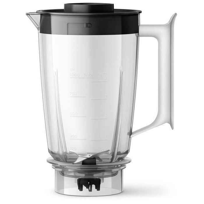 Philips HR2041/41 Licuadora Daily de Vaso 450W Negra, 1.9L, Tecnología ProBlend 4, Función Pulso, Accesorio Botella 2