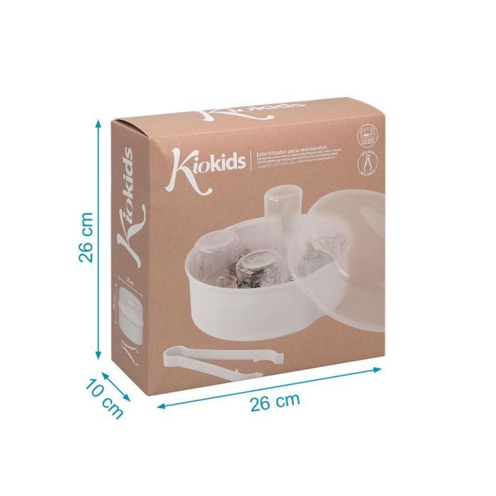 KioKids Esterilizador Microondas Con Pinzas, Capacidad Múltiple, 5-8 Minutos, +0 Meses 4 KioKids Esterilizador Microondas Con Pinzas, Capacidad Múltiple, 5-8 Minutos, +0 Meses 4