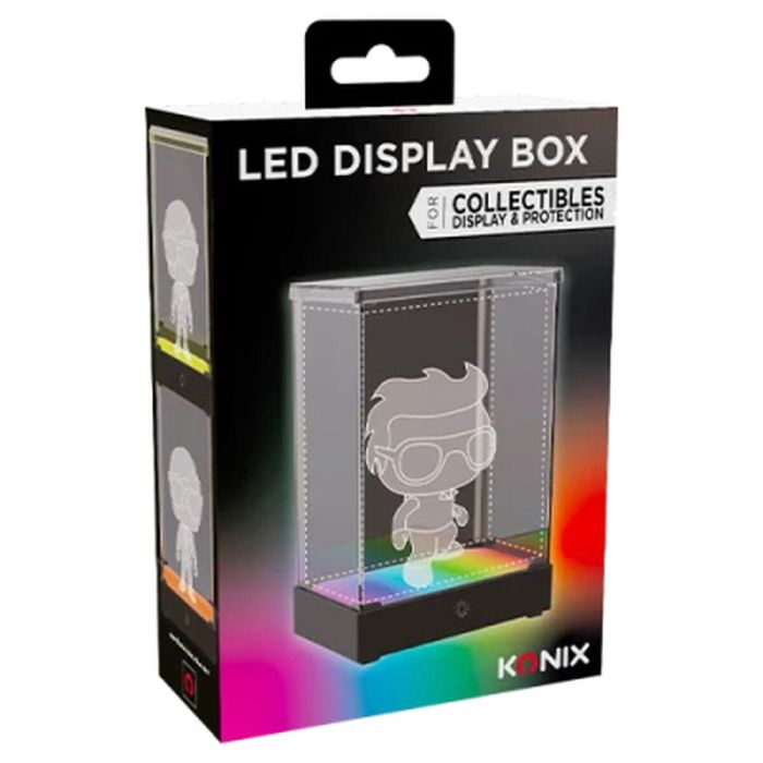 Konix Caja de Visualización LED para Figuras 3328170302814 Compatible con Funko Pop / Banpresto Qposket Iluminación RGB Cable USB 12 Konix Caja de Visualización LED para Figuras 3328170302814 Compatible con Funko Pop / Banpresto Qposket Iluminación RGB Cable USB 12