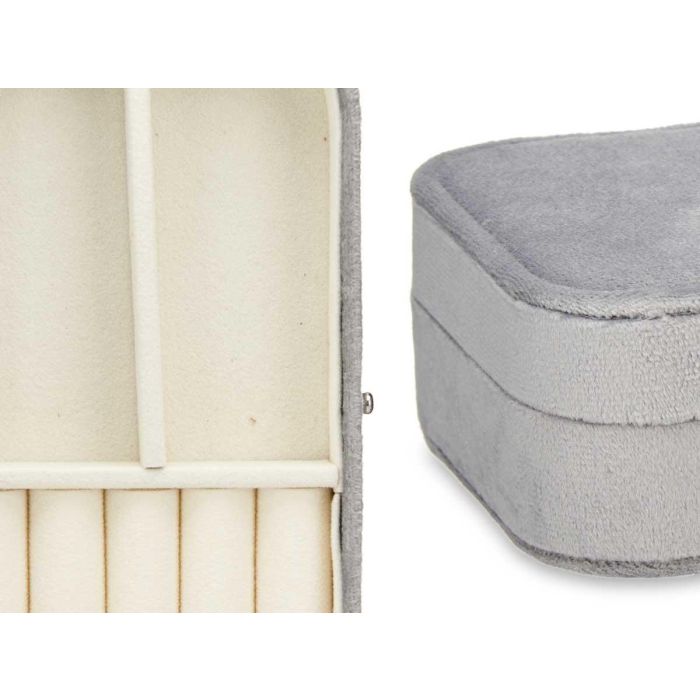 Joyero Rectangular Gris Giftdecor 16X6CM (12 Unidades) 3 Joyero Rectangular Gris Giftdecor 16X6CM (12 Unidades) 3