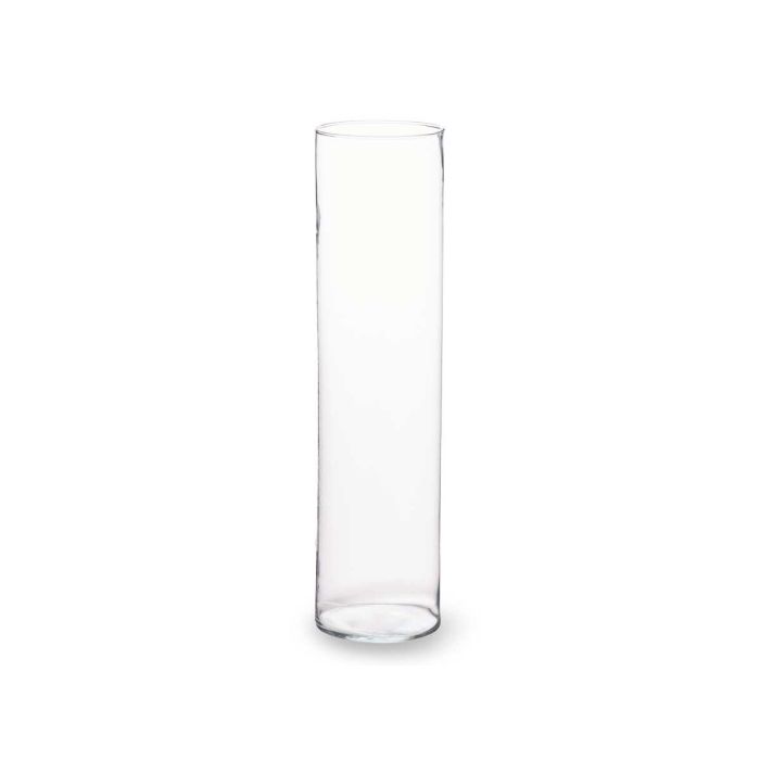 Giftdecor Jarrón de Cristal Cilindro Transparente 15 cm Diam x 60 cm Alto 1